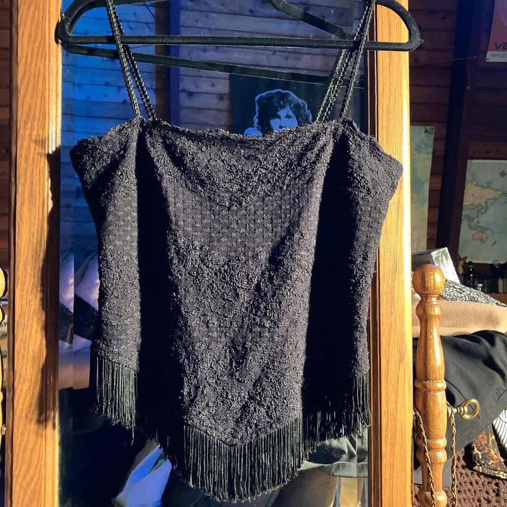 Joseph Ribkoff Black Corset like Top